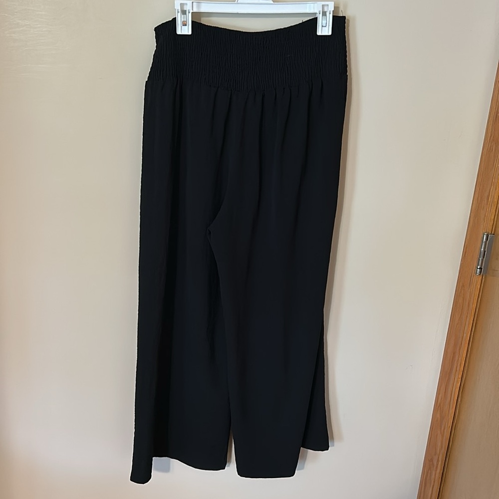 Elegant Black Wide-Leg Pants 1XL - Picture 3 of 4